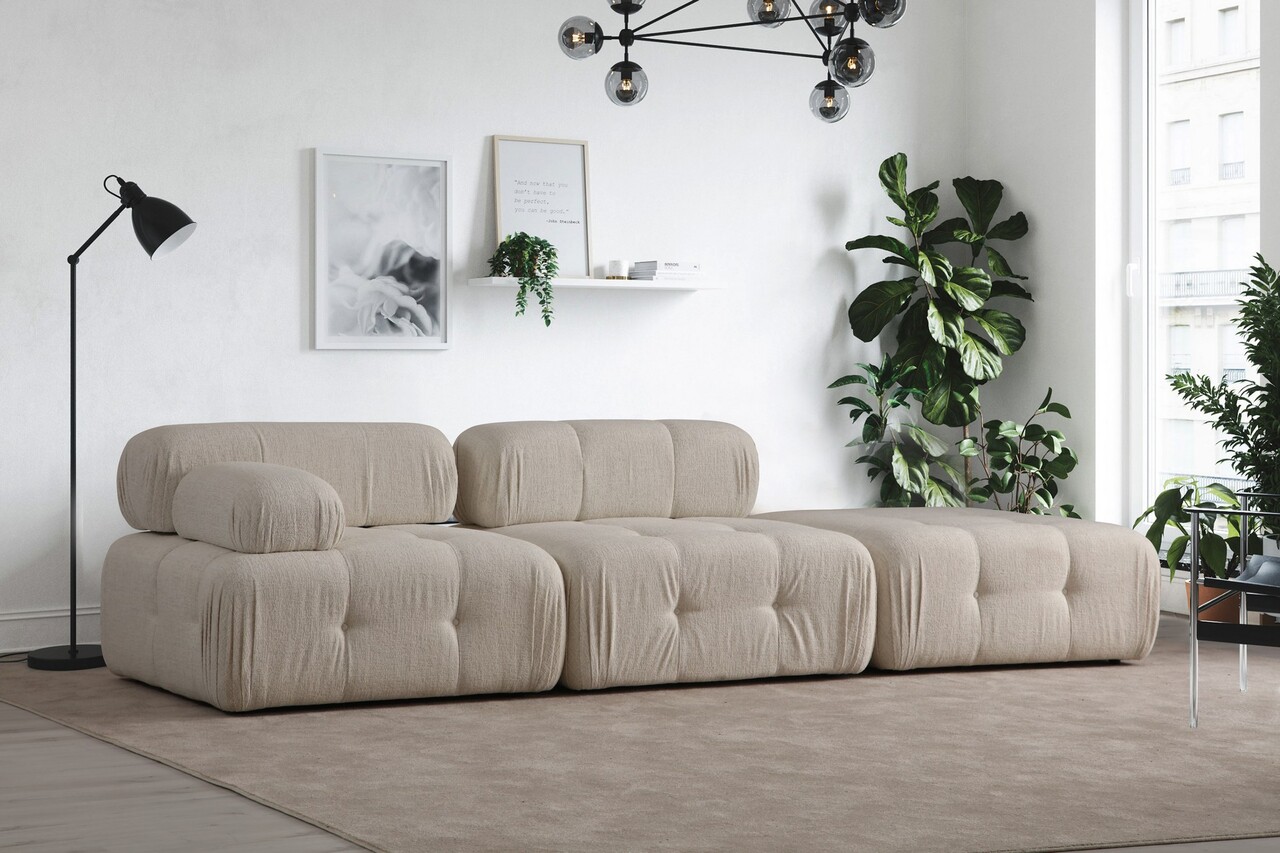 Canapea 3 locuri, Atelier del Sofa, 560ARE1904, Crem Canapele